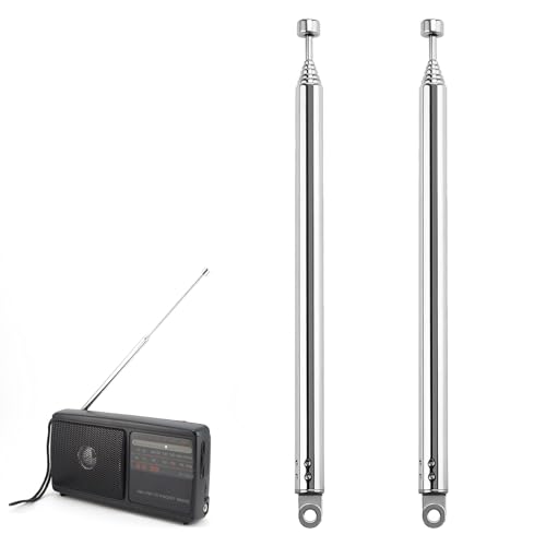 2 Stück 74cm 7 Abschnitte Teleskopantenne Antenne, FM UKW Tragbare Radio Antenne Ersatz, Ersatz-Teleskopantenne, für TV-Radio DAB FM/AM-Stereoempfang 2 Stück 74cm 7 Abschnitte Teleskopantenne Antenne, FM UKW Tragbare Radio Antenne Ersatz, Ersatz-Teleskopantenne, für TV-Radio DAB FM/AM-Stereoempfang von KARELLS