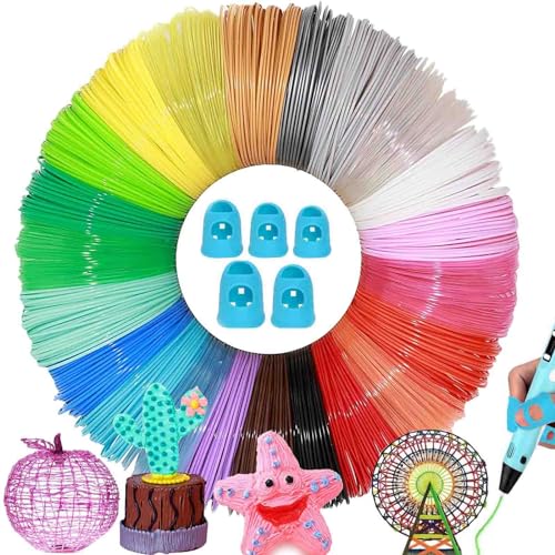 3D Stift Filament PLA, je 5M 3D Printer Filament, 3D Pen Filament, 1.75mm PLA Filament Packung, 3D Stift Zubehör Filament, 3D Stifte Glühfaden PLA, 3D Stift Farben Set, Farbe Zufällig von KARELLS