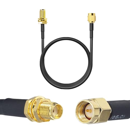 3 Meter WLAN Antenne verlängerungskabel,SMA Male to Female Connector,RG174 Koaxialkabel,RG174 auf SMA Kabel,Antenna Extension Cable,WLAN Antennenkabel,für WiFi Antenne,4G LTE,Router von KARELLS