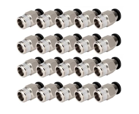 PC4-M10 Stecker,PC4-M10 Connector,3Dman PC4-M10,PC4-M10 Pneumatischer Anschluss,PC4-M10 Pneumatik Verbinder,PC4-M10 Stecker gerade Pneumatik,Connector for Extruder 3D Printers,20 Stück PC4-M10 Stecker,PC4-M10 Connector,3Dman PC4-M10,PC4-M10 Pneumatischer Anschluss,PC4-M10 Pneumatik Verbinder,PC4-M10 Stecker gerade Pneumatik,Connector for Extruder 3D Printers,20 Stück von KARELLS