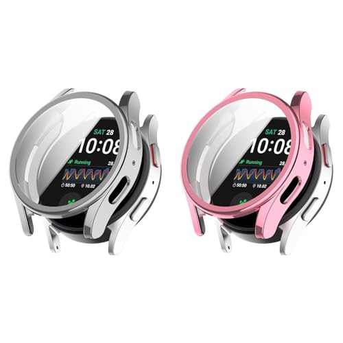 2 Stück Hülle mit Schutzfolie für Samsung Galaxy Watch 7 44mm Schutzhülle - TPU Kratzfest Rundum Abdeckung Schutzhülle Schutz Case mit Displayschutz für Galaxy Watch7 44mm Smartwatch 2 Stück Hülle mit Schutzfolie für Samsung Galaxy Watch 7 44mm Schutzhülle - TPU Kratzfest Rundum Abdeckung Schutzhülle Schutz Case mit Displayschutz für Galaxy Watch7 44mm Smartwatch von KAREN66
