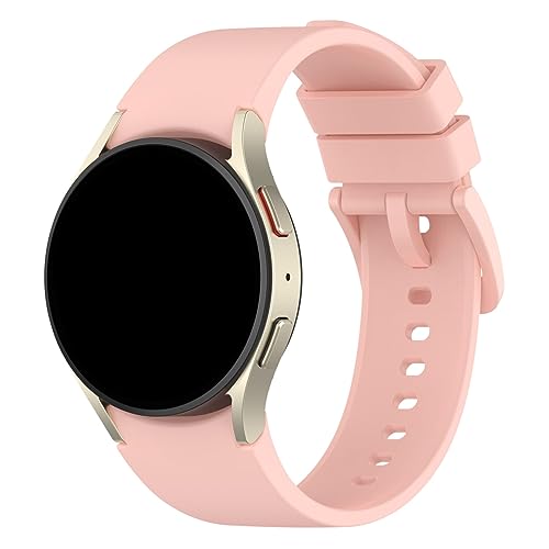 Armband Kompatibel mit Samsung Galaxy Watch 6 Classic 47mm Armband Galaxy Watch 4 Classic 46mm 42mm Armband, Galaxy Watch 6 Classic 43mm Uhrenarmband Weiches Silikon Ersatzarmband (Pink, One Size) von KAREN66