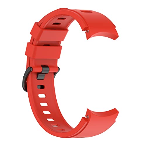 Armband Kompatibel mit Samsung Galaxy Watch6 Classic 43mm Armband Wechselarmbänder 20mm Uhrenarmband Sport Silikon Wechselarmband Ersatzarmband für Galaxy Watch6 Classic 43mm (Red, One Size) von KAREN66