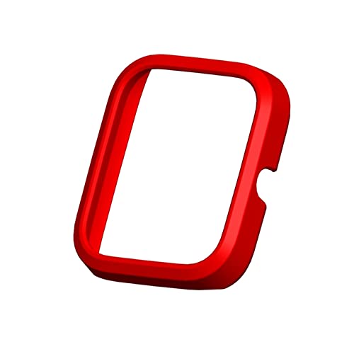 Hülle Kompatibel mit Amazfit Bip 3 Pro Schutzhülle - Harter PC Schutzrahmen Ultradünne Kratzfest Stoßfest Schutzhülle für Amazfit Bip 3 Pro Smartwatch (Rot) von KAREN66