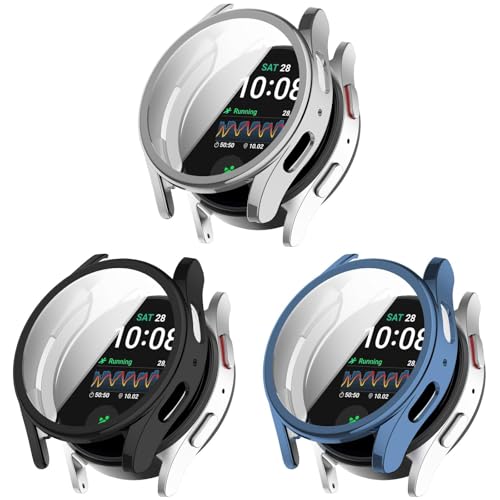 Hülle mit Schutzfolie für Samsung Galaxy Watch 7 40mm Schutzhülle - 3 Stück TPU Kratzfest Rundum Abdeckung Schutzhülle Schutz Case mit Displayschutz für Galaxy Watch7 40mm Smartwatch Hülle mit Schutzfolie für Samsung Galaxy Watch 7 40mm Schutzhülle - 3 Stück TPU Kratzfest Rundum Abdeckung Schutzhülle Schutz Case mit Displayschutz für Galaxy Watch7 40mm Smartwatch von KAREN66