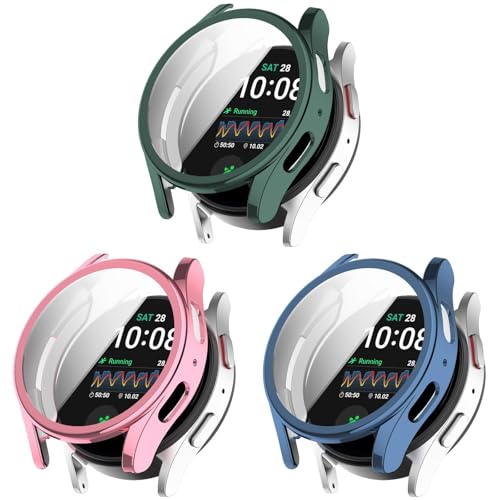 Hülle mit Schutzfolie für Samsung Galaxy Watch 7 44mm Schutzhülle - 3 Stück TPU Kratzfest Rundum Abdeckung Schutzhülle Schutz Case mit Displayschutz für Galaxy Watch7 44mm Smartwatch Hülle mit Schutzfolie für Samsung Galaxy Watch 7 44mm Schutzhülle - 3 Stück TPU Kratzfest Rundum Abdeckung Schutzhülle Schutz Case mit Displayschutz für Galaxy Watch7 44mm Smartwatch von KAREN66