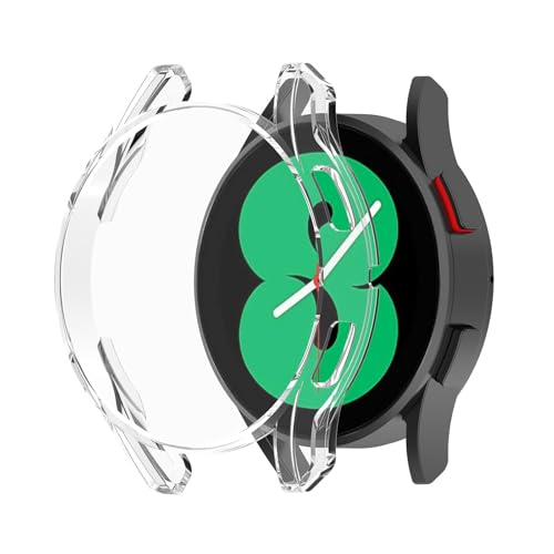 Hülle mit Schutzfolie für Samsung Galaxy Watch FE Schutzhülle - TPU Kratzfest Rundum Abdeckung Schutzhülle Schutz Case mit Displayschutz für Galaxy Watch FE 40mm Smartwatch (Klar) von KAREN66