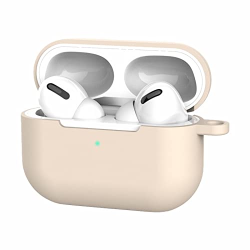 KAREN66 Silikon Hülle Kompatibel mit Airpods Pro Schutzhülle Stoßdes wasserdichtes Abdeckung Wireless Ohrhörer Zubehör mit Karabiner von KAREN66