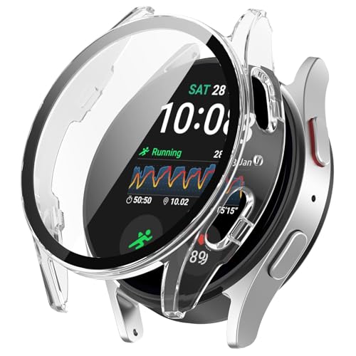 Schutzhülle Kompatibel mit Samsung Galaxy Watch 7 44mm Hüllen mit Glas Displayschutz, Vollständige Abdeckung Schutz Hülle Watch Case Bumper Shell Cover für Galaxy Watch 7 44mm Smartwatch Schutzhülle Kompatibel mit Samsung Galaxy Watch 7 44mm Hüllen mit Glas Displayschutz, Vollständige Abdeckung Schutz Hülle Watch Case Bumper Shell Cover für Galaxy Watch 7 44mm Smartwatch von KAREN66