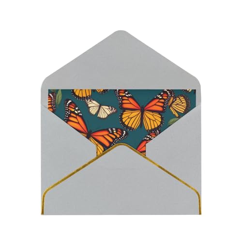 Bedruckte Grußkarten mit Monarch-Schmetterlingen, exquisite Blanko-Grußkarten mit Umschlägen, lustige Karten für jeden Anlass von KARFPP
