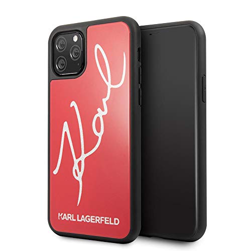Glitter Karl Signature Hülle KLHCN65DLKSRE für iPhone 11 Pro Max, rot Glitter Karl Signature Hülle KLHCN65DLKSRE für iPhone 11 Pro Max, rot von KARL LAGERFELD