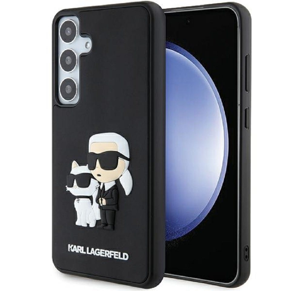 KARL LAGERFELD Handyhülle Case Galaxy S24 Plus 3D Kunststoff schwarz 6,7 Zoll, Kantenschutz von KARL LAGERFELD
