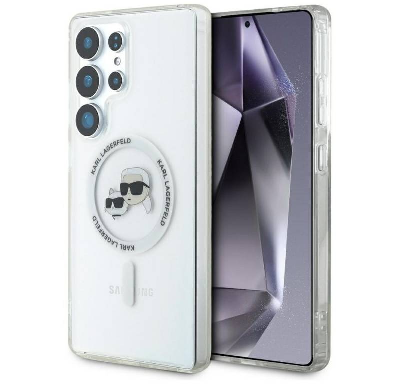 KARL LAGERFELD Handyhülle Case Galaxy S25 Ultra MagSafe kompatibel transparent 6,9 Zoll, Kantenschutz von KARL LAGERFELD