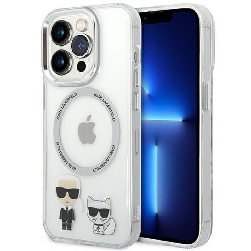 KARL LAGERFELD Handyhülle Case MagSafe Katze transparent iPhone 14 Pro Max 6,7 Zoll, Kantenschutz KARL LAGERFELD Handyhülle Case MagSafe Katze transparent iPhone 14 Pro Max 6,7 Zoll, Kantenschutz von KARL LAGERFELD
