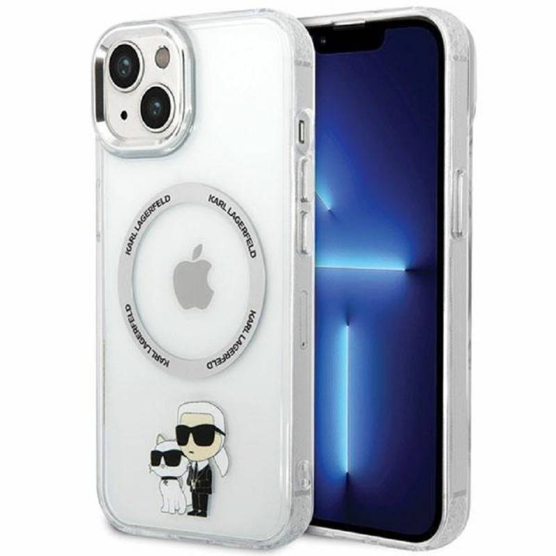KARL LAGERFELD Handyhülle Case iPhone 13 MagSafe Katze Choupette 6,1 Zoll, Kantenschutz von KARL LAGERFELD