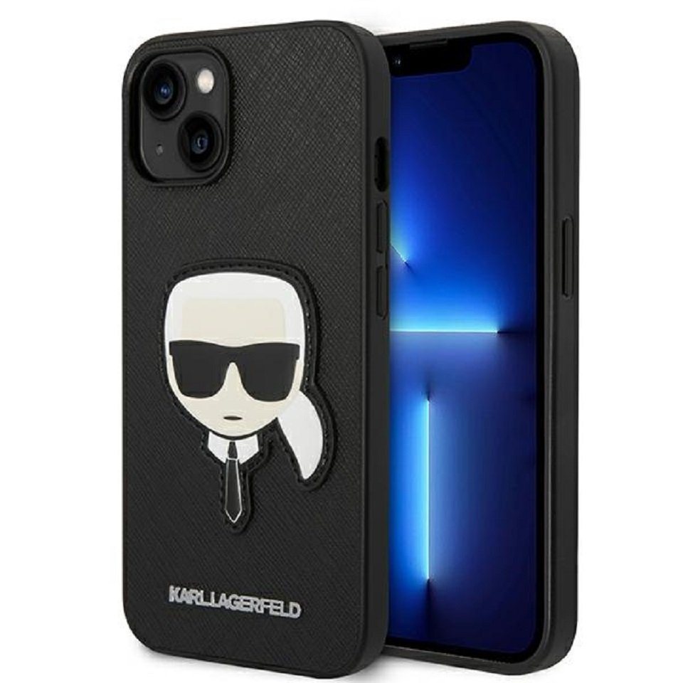 KARL LAGERFELD Handyhülle Case iPhone 14 Plus Figur Kunstleder schwarz 6,7 Zoll, Kantenschutz KARL LAGERFELD Handyhülle Case iPhone 14 Plus Figur Kunstleder schwarz 6,7 Zoll, Kantenschutz von KARL LAGERFELD