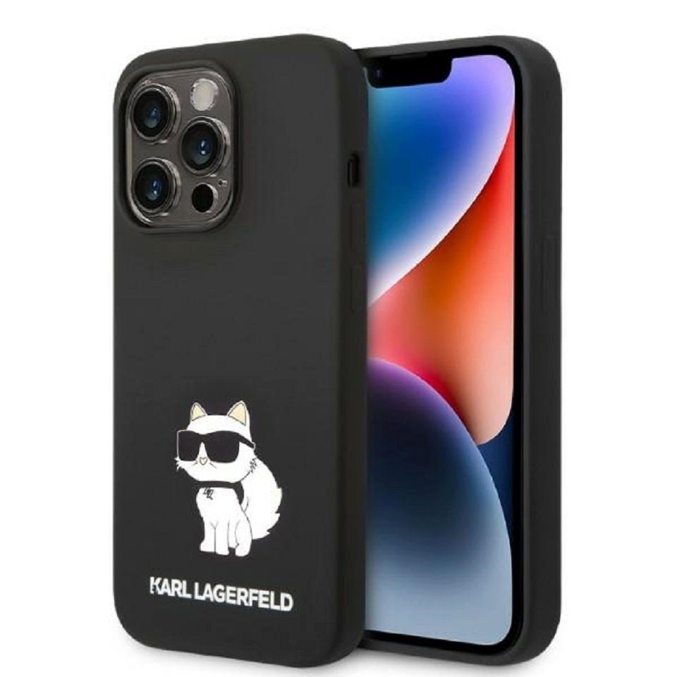 KARL LAGERFELD Handyhülle Case iPhone 14 Pro Max Katze Silikon 6,7 Zoll, Kantenschutz von KARL LAGERFELD