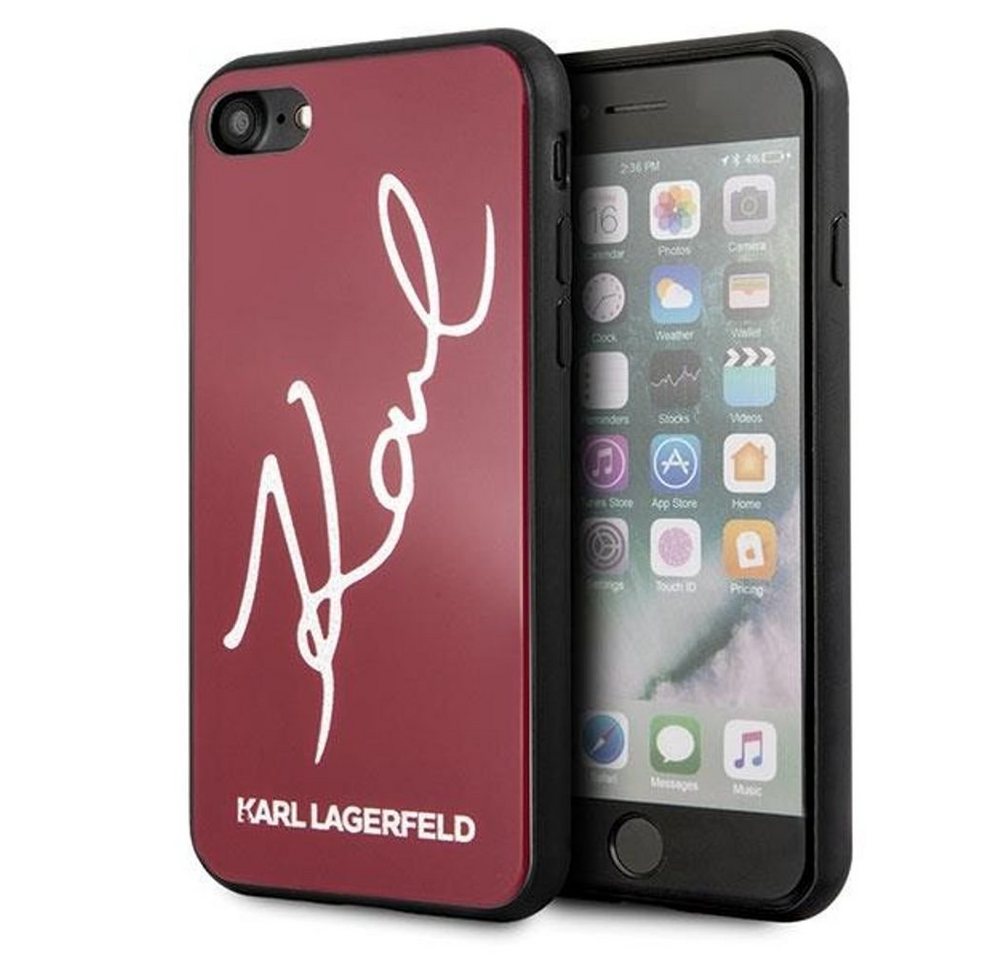 KARL LAGERFELD Handyhülle Karl Lagerfeld KLHCI8DLKSRE iPhone 7/8 SE 2020 rot von KARL LAGERFELD