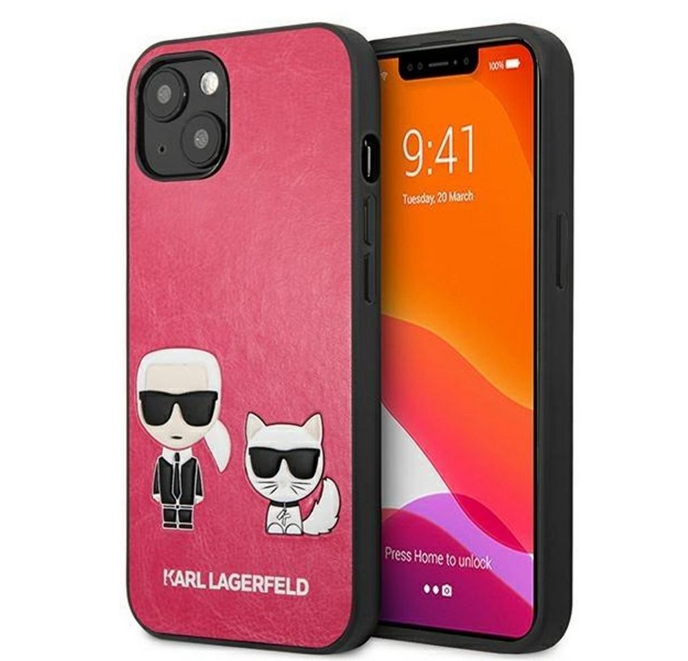 KARL LAGERFELD Handyhülle Karl Lagerfeld KLHCP13MPCUSKCP iPhone 13 6.1 fuch" von KARL LAGERFELD