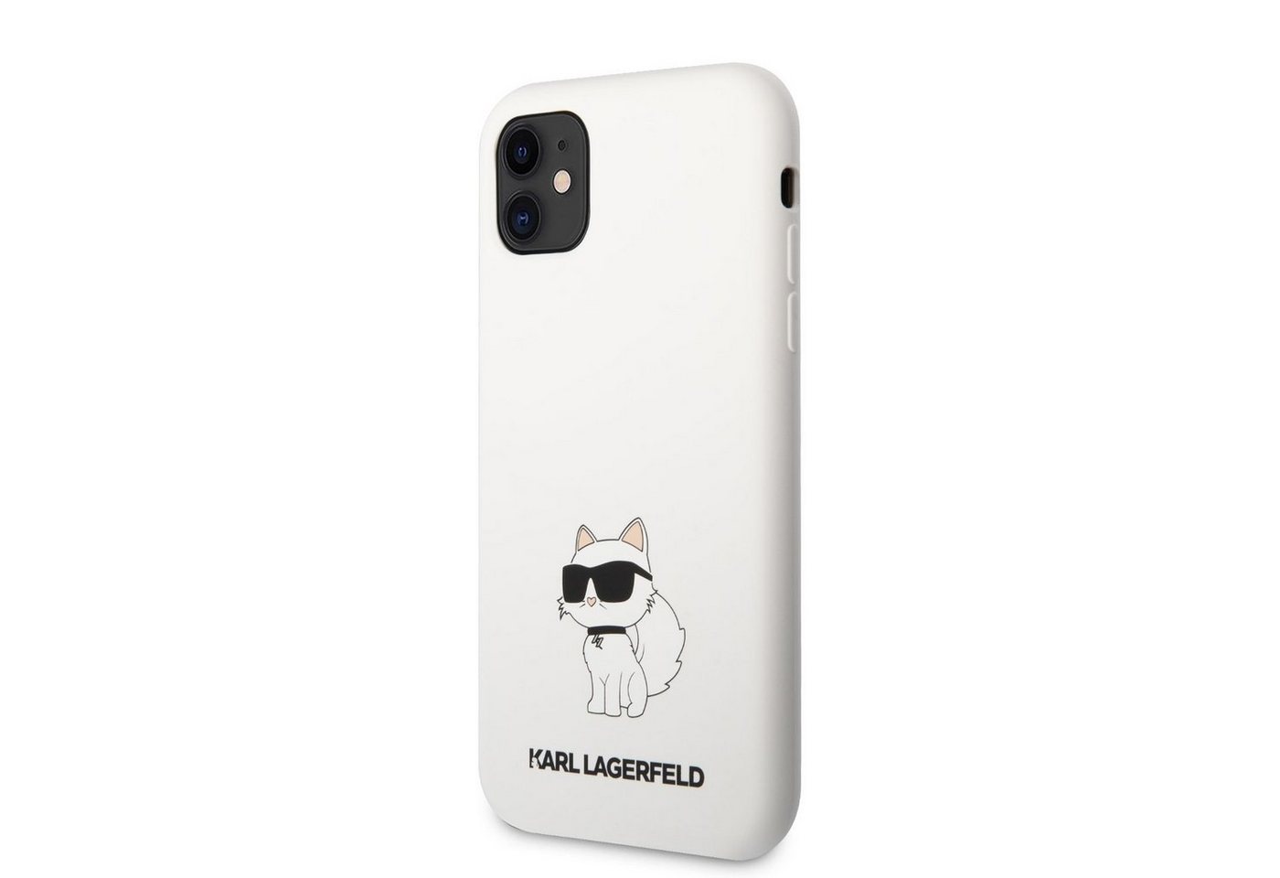 KARL LAGERFELD Handyhülle Karl Lagerfeld Liquid Silicone Choupette NFT Case für iPhone 11 weiß S von KARL LAGERFELD