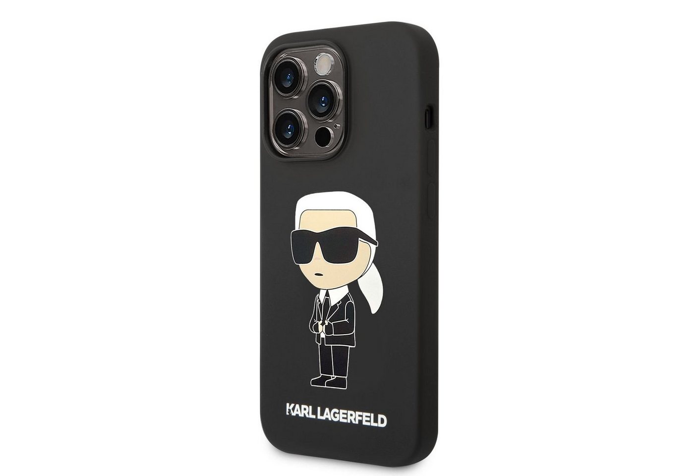 KARL LAGERFELD Handyhülle Karl Lagerfeld Liquid Silicone Ikonik NFT Case für iPhone 14 Pro Max s von KARL LAGERFELD