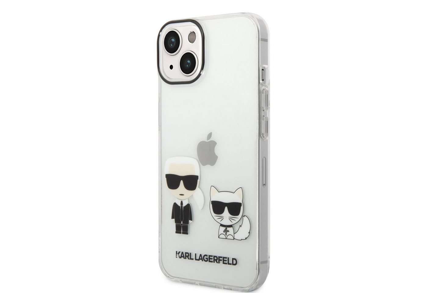 KARL LAGERFELD Handyhülle Karl Lagerfeld PC/TPU Ikonik Karl and Choupette Case für iPhone 14 Plu von KARL LAGERFELD