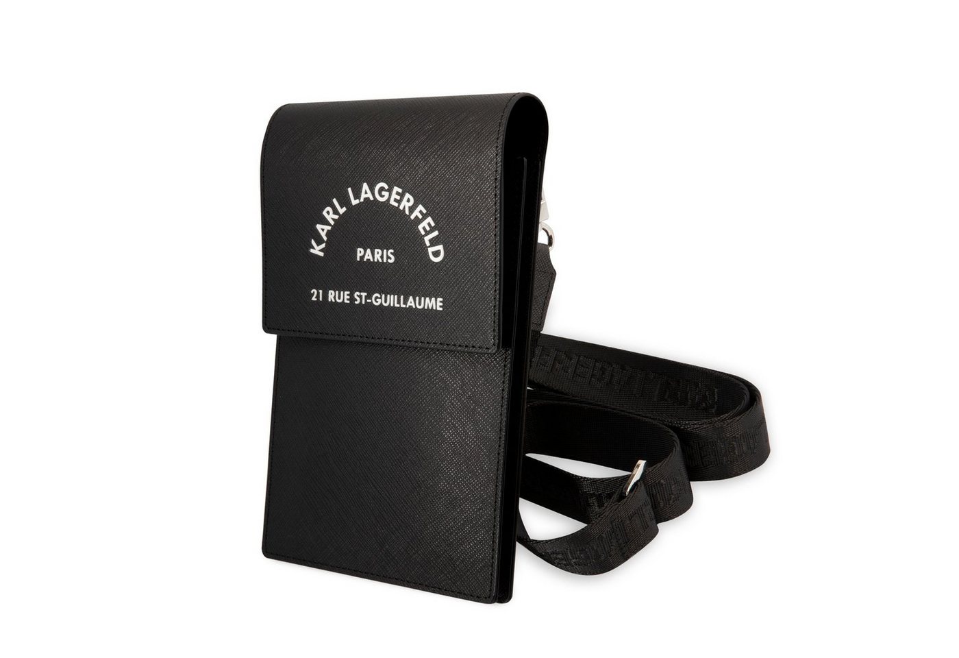 KARL LAGERFELD Handyhülle Karl Lagerfeld Saffiano Rue Saint Guillaume Wallet Phone Bag schwarz S von KARL LAGERFELD