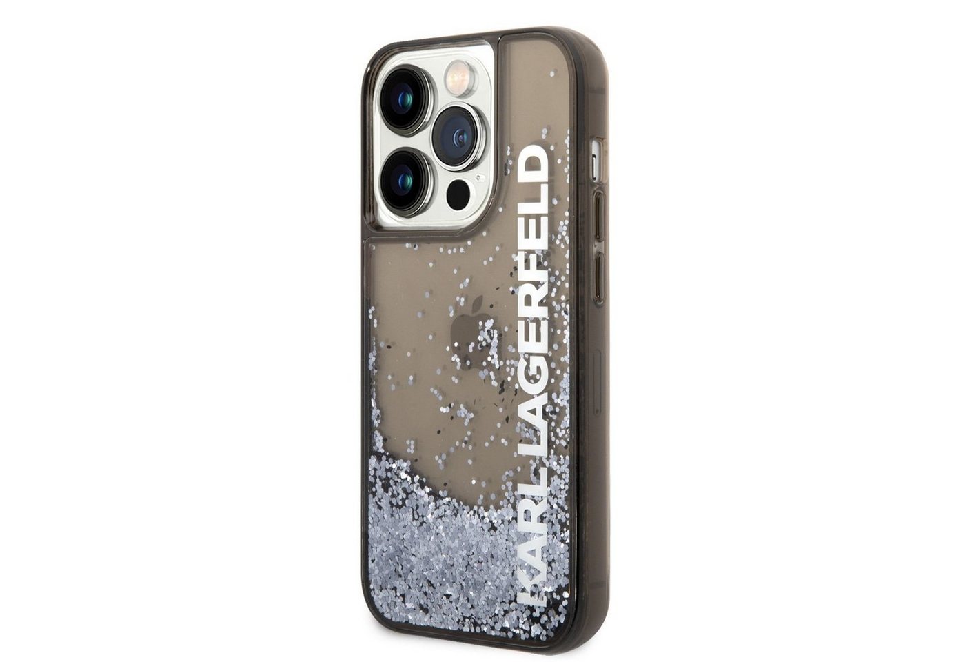 KARL LAGERFELD Handyhülle Karl Lagerfeld Translucent Liquid Glitter Case für iPhone 14 Pro Max s von KARL LAGERFELD