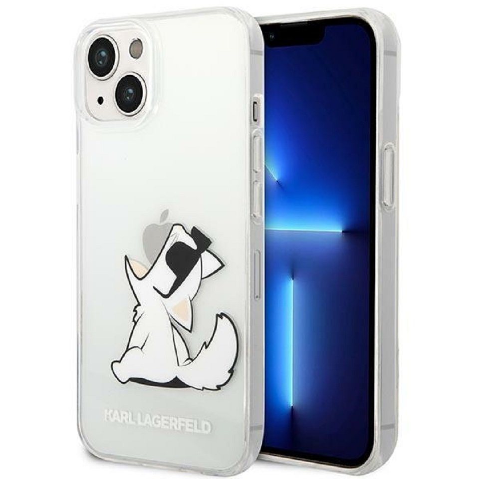 KARL LAGERFELD Handyhülle iPhone 14 Plus Hardcase Katze Choupette transparent von KARL LAGERFELD