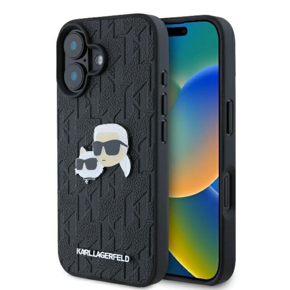 KARL LAGERFELD Handyhülle iPhone 16 Plus Kunststoff schwarz Logo Metall 6,7 Zoll, Kantenschutz KARL LAGERFELD Handyhülle iPhone 16 Plus Kunststoff schwarz Logo Metall 6,7 Zoll, Kantenschutz von KARL LAGERFELD