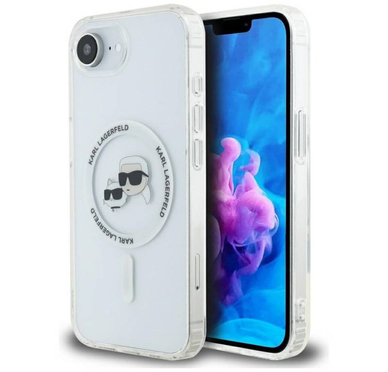 KARL LAGERFELD Handyhülle iPhone 16e Kunststoff MagSafe Logo Figuren 6,1 Zoll, Kantenschutz von KARL LAGERFELD