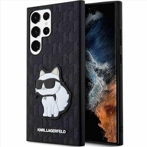 KARL LAGERFELD Hardcase Hülle Cover Saffiano Monogram Choupette für Samsung Gala von KARL LAGERFELD