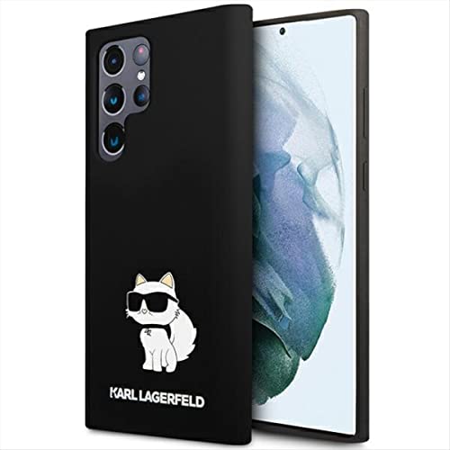 KARL LAGERFELD Hülle KLHCS23LSNCHBCK Samsung S23 Ultra S918 schwarz silikon Choupette von KARL LAGERFELD