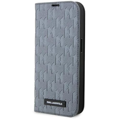 KARL LAGERFELD KLBKP14LSAKLHPG Hülle für iPhone 14 Pro 6.1" Bookcase Silber Saffiano Monogram KARL LAGERFELD KLBKP14LSAKLHPG Hülle für iPhone 14 Pro 6.1" Bookcase Silber Saffiano Monogram von KARL LAGERFELD