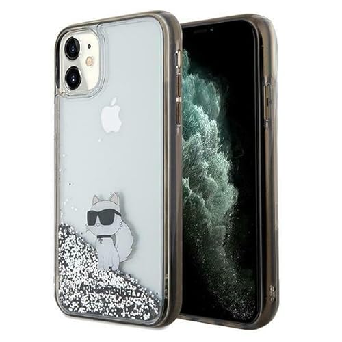 KARL LAGERFELD KLHCN61LKCNSK Hülle für iPhone 11 / Xr 6.1/'' transparent hardcase Liquid Glitter Choupette von KARL LAGERFELD