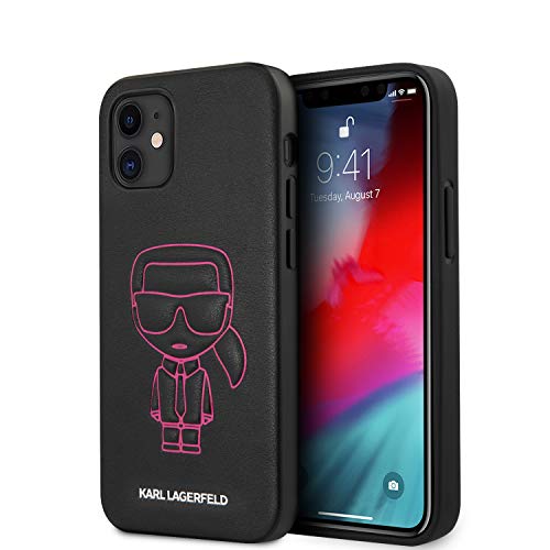 KARL LAGERFELD KLHCP12SPCUIKPI Karl Ikonik Outline Hülle für iPhone 12 Mini 5,4" Rosa von KARL LAGERFELD