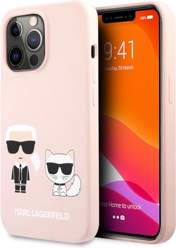 KARL LAGERFELD KLHCP13LSSKCI hülle für iPhone 13 Pro / 13 6,1" hardcase hell rosa/hell rosa Silicone Karl & Choupette von KARL LAGERFELD