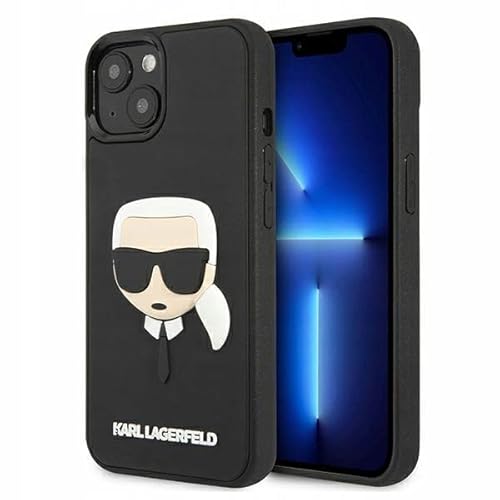 KARL LAGERFELD KLHCP13SKH3DBK Hülle für iPhone 13 Mini 5,4" schwarz 3D Rubber Karl`s Head von KARL LAGERFELD