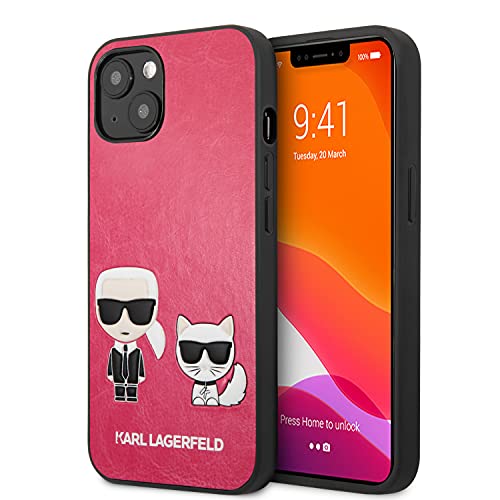 KARL LAGERFELD KLHCP13SPCUSKCP hülle für iPhone 13 Mini 5,4" Fuchsie/Fuchsie hardcase Ikonik Karl & Choupette von KARL LAGERFELD