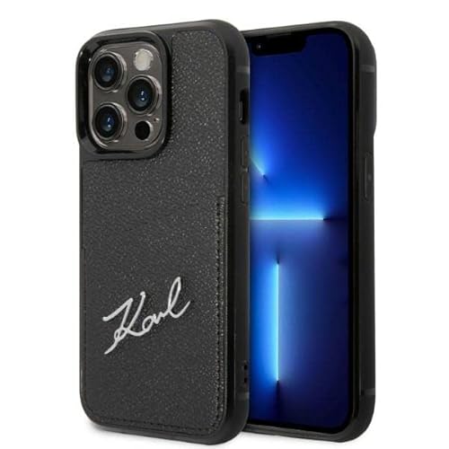 Karl Lagerfeld KLHCP14LCSSK Hülle für iPhone 14 Pro 6,1" hardcase Schwarz Signat Karl Lagerfeld KLHCP14LCSSK Hülle für iPhone 14 Pro 6,1" hardcase Schwarz Signat von KARL LAGERFELD