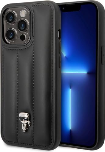 KARL LAGERFELD KLHCP14LPSQPK hülle für iPhone 14 Pro 6,1" hardcase schwarz/Black Puffy Ikonik Pin von KARL LAGERFELD