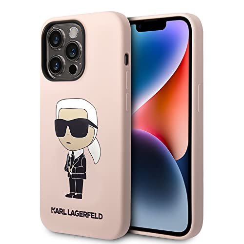 KARL LAGERFELD KLHCP14LSNIKBCP Hülle für iPhone 14 Pro 6,1" hardcase Rosa Silico von KARL LAGERFELD