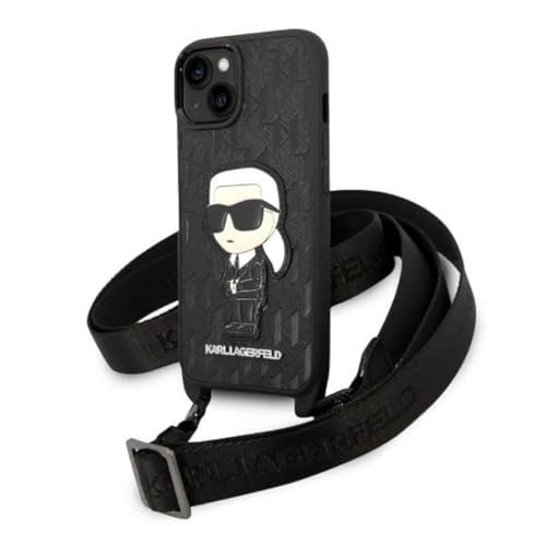 KARL LAGERFELD KLHCP14MSTKMK Hülle für iPhone 14 Plus 6,7" Schwarz hardcase Mono von KARL LAGERFELD