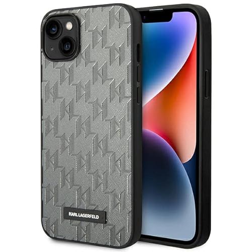 KARL LAGERFELD KLHCP14SSAKLHPG Hülle für iPhone 14 6,1" hardcase grau/Grey Saffi von KARL LAGERFELD