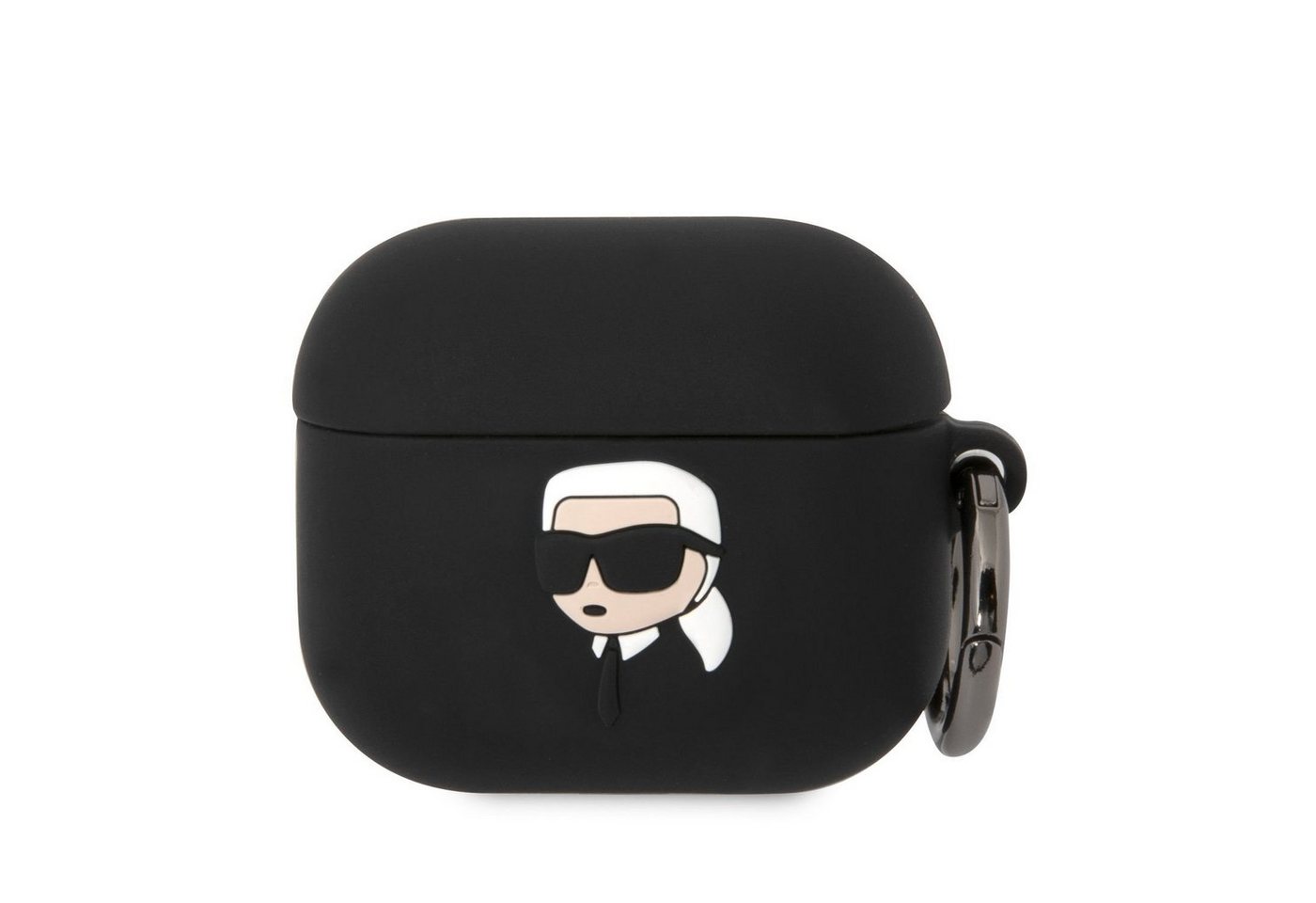 KARL LAGERFELD Kopfhörer-Schutzhülle Karl Lagerfeld 3D Logo NFT Karl Head Silicone Case für AirPods 3 schwa von KARL LAGERFELD