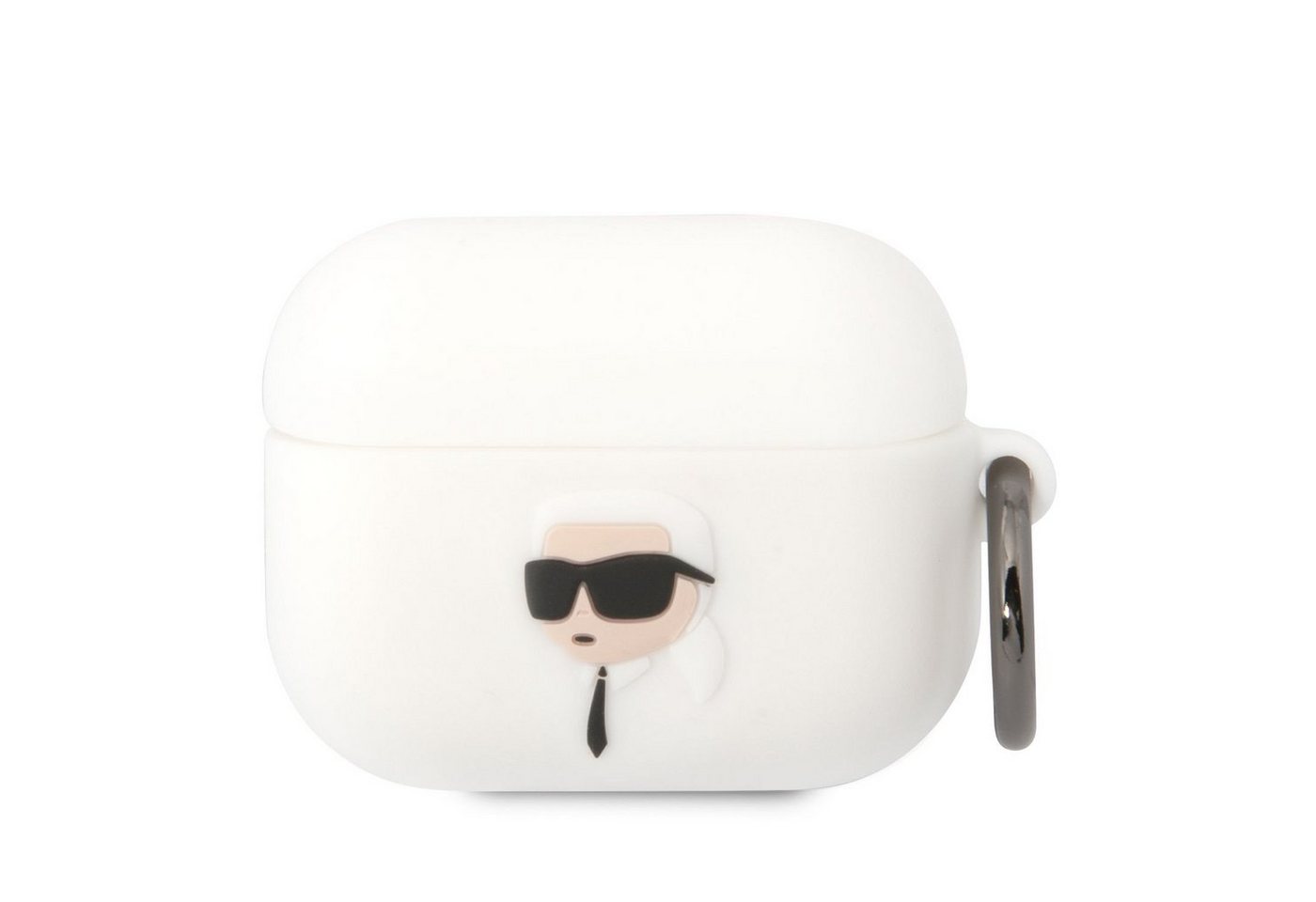 KARL LAGERFELD Kopfhörer-Schutzhülle Karl Lagerfeld 3D Logo NFT Karl Head Silicone Case für AirPods Pro wei von KARL LAGERFELD