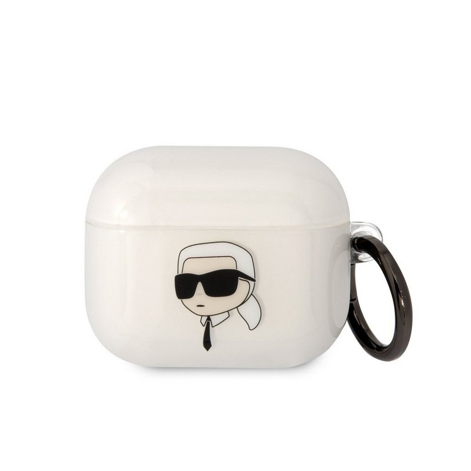 KARL LAGERFELD Kopfhörer-Schutzhülle Karl Lagerfeld 3D Logo NFT Karl Head TPU Case für AirPods 3 weiß Schut von KARL LAGERFELD