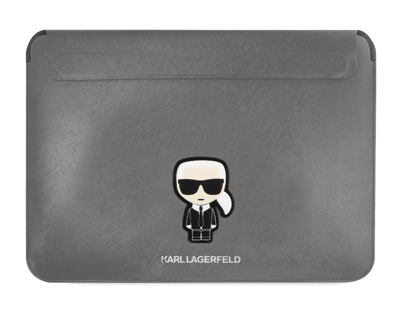 KARL LAGERFELD Laptop-Hülle Karl Lagerfeld Saffiano Ikonik Computer Sleeve 13/14 silber Schutzhül" von KARL LAGERFELD