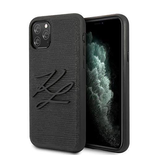 KARL LAGERFELD Lizard Hülle KLHCN65TJKBK für iPhone 11 Pro Max schwarz KARL LAGERFELD Lizard Hülle KLHCN65TJKBK für iPhone 11 Pro Max schwarz von KARL LAGERFELD