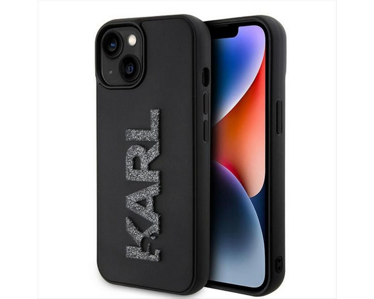 KARL LAGERFELD Smartphone-Hülle Karl Lagerfeld Apple iPhone 15 Hülle 3D Rubber Glitter Logo Schwarz KARL LAGERFELD Smartphone-Hülle Karl Lagerfeld Apple iPhone 15 Hülle 3D Rubber Glitter Logo Schwarz von KARL LAGERFELD